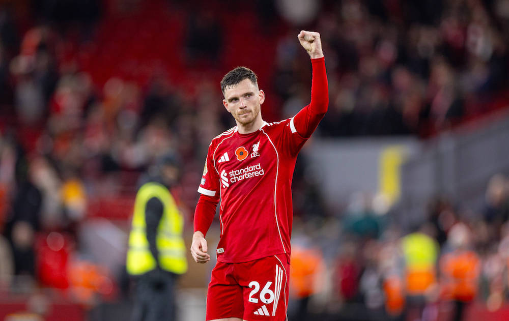Robertson hyllar Anfieldpubliken