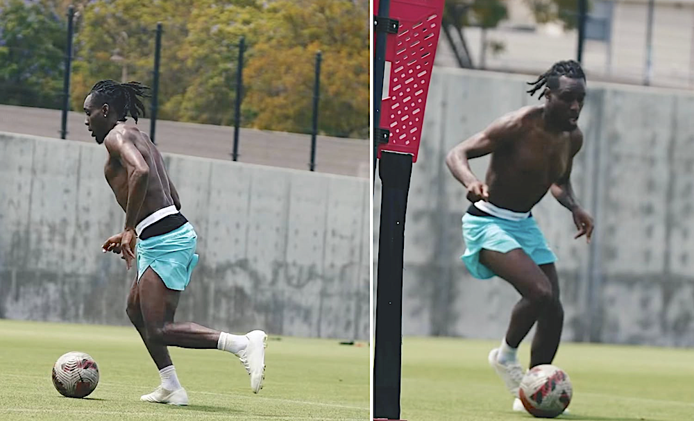 Frimpong ligger i hårdträning i USA